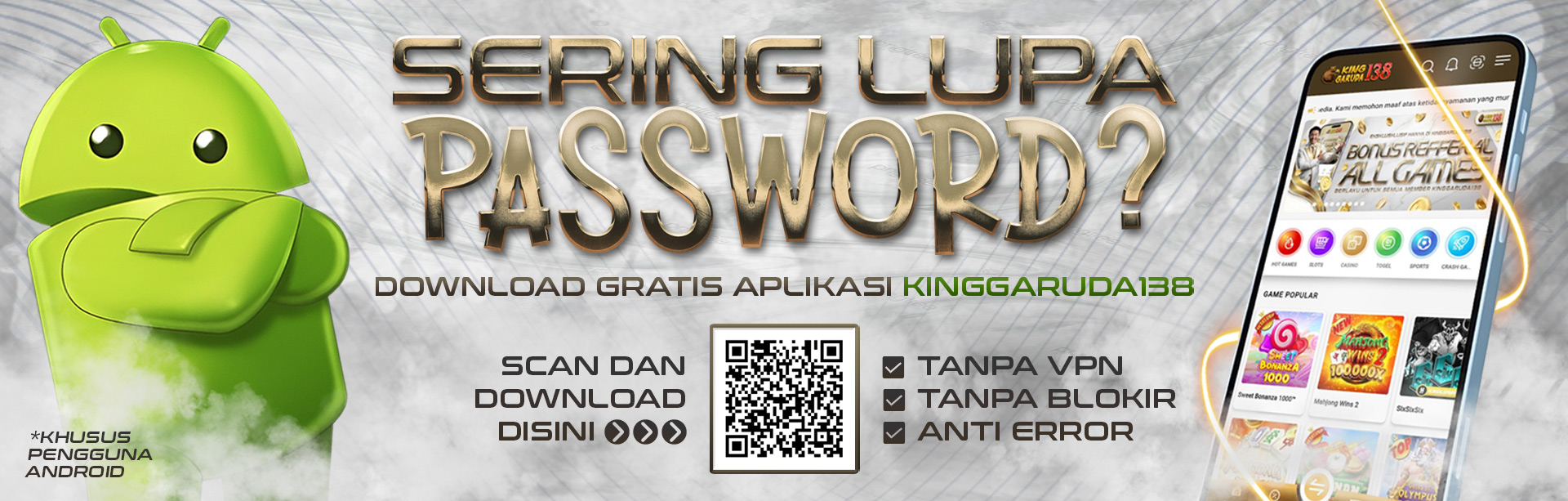 APK SLOT ONLINE KINGGARUDA138